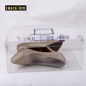 深圳厂家直销高档有机玻璃UV打印鞋盒