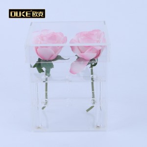 深圳厂家定制透明高端有机玻璃创意花盒