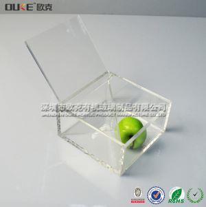 三角格板透明有机玻璃食品包装盒