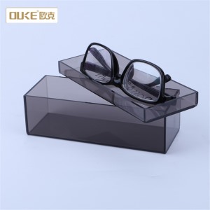 专业有机玻璃加工长定制亚克力眼镜展示盒